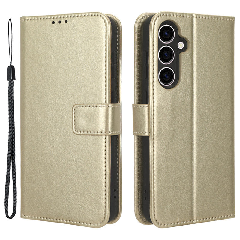 PU Leather Wallet Phone Cover for Samsung Galaxy S23 FE Crazy Horse Texture Cell Phone Stand Case PU Leather Wallet Phone Cover for Samsung Galaxy S23 FE Crazy Horse Texture Cell Phone Stand Case